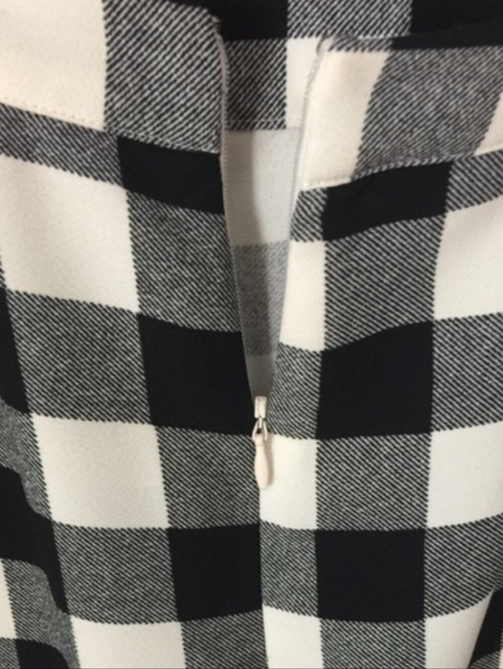 Who What Wear Black & White Gingham Pencil Skirt - Picture 5 of 12